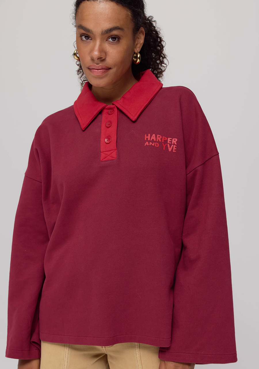 Harper & Yve Sweater Pollie AW25Y502 Bordeaux