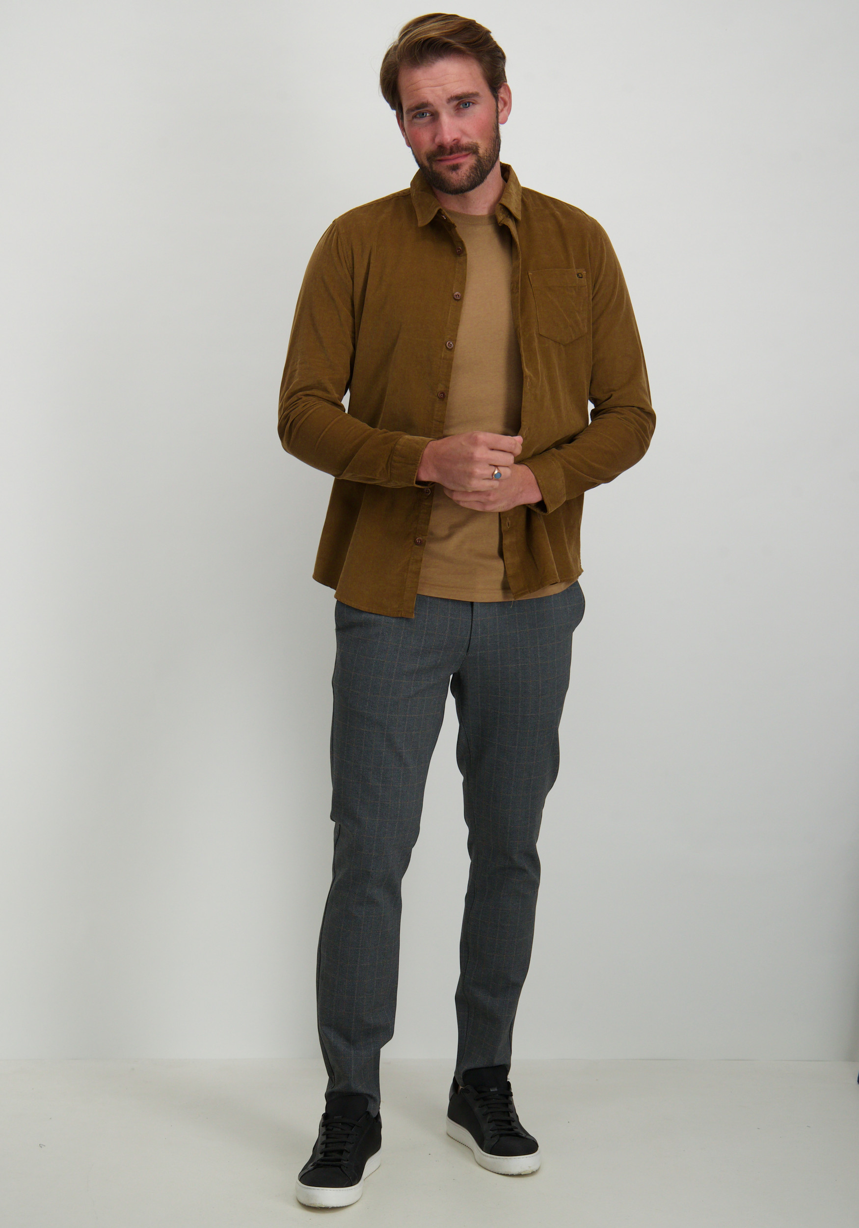 ONLY & SONS Mark pants herringbone 22026836 Antraciet