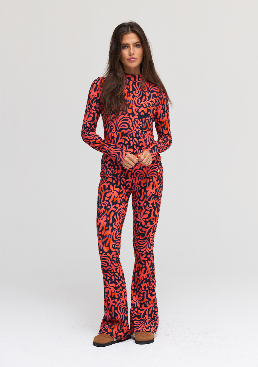 Harper & Yve Broek jacky AW24T101 Oranje