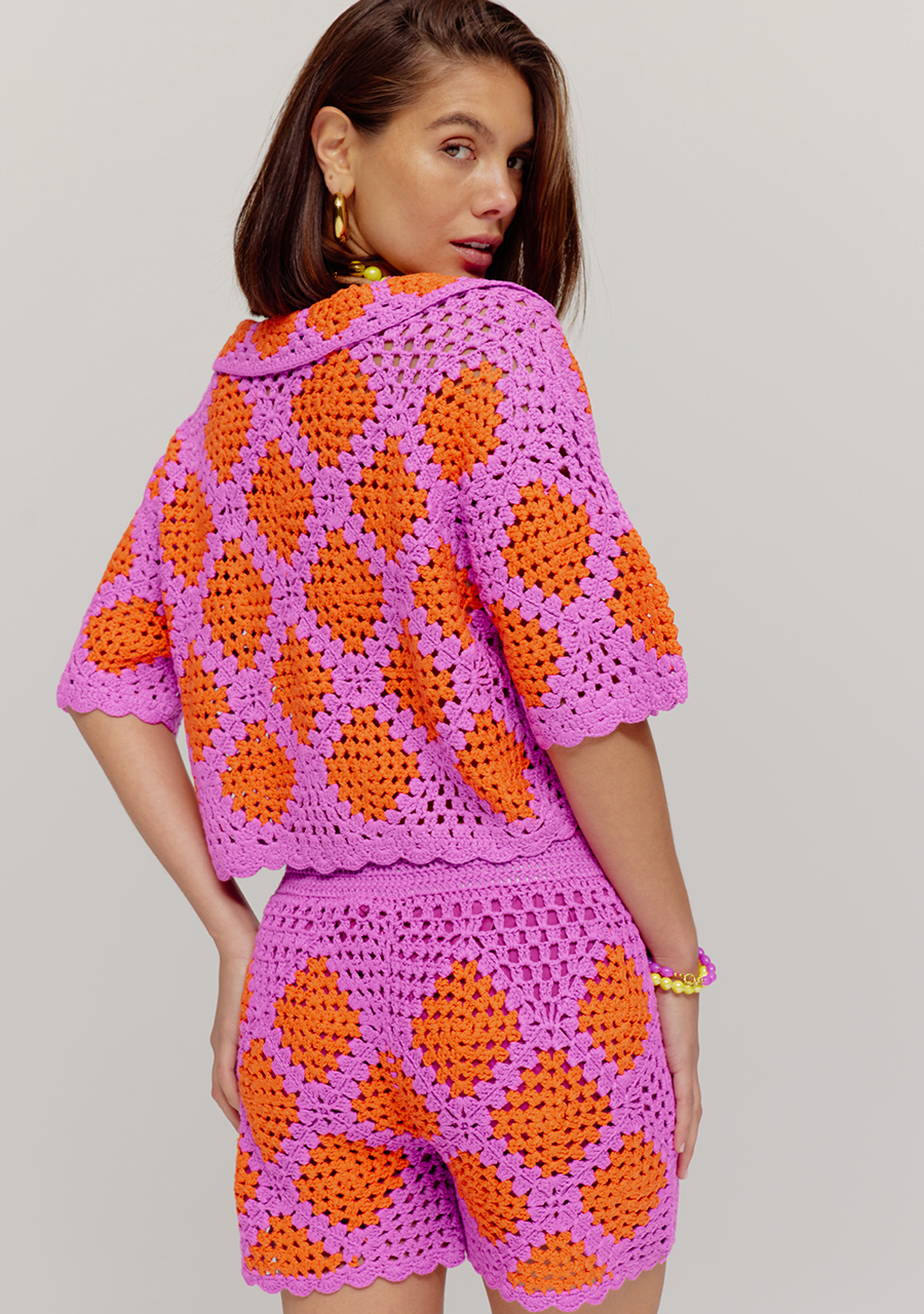 Harper & Yve Short Loca HS25P101 Donker Paars