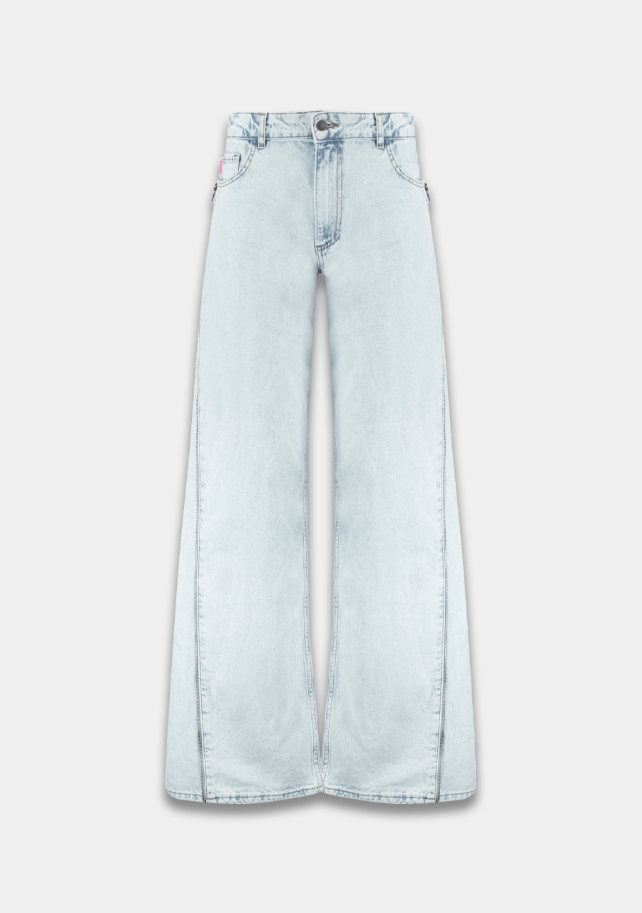 Harper & Yve Jeans Mayra zip SS25Z102 Blauw