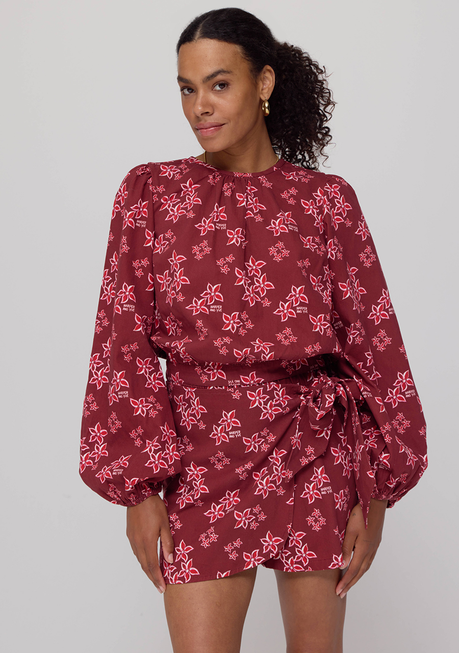 Harper & Yve Blouse Dolly AW25C606 Bordeaux