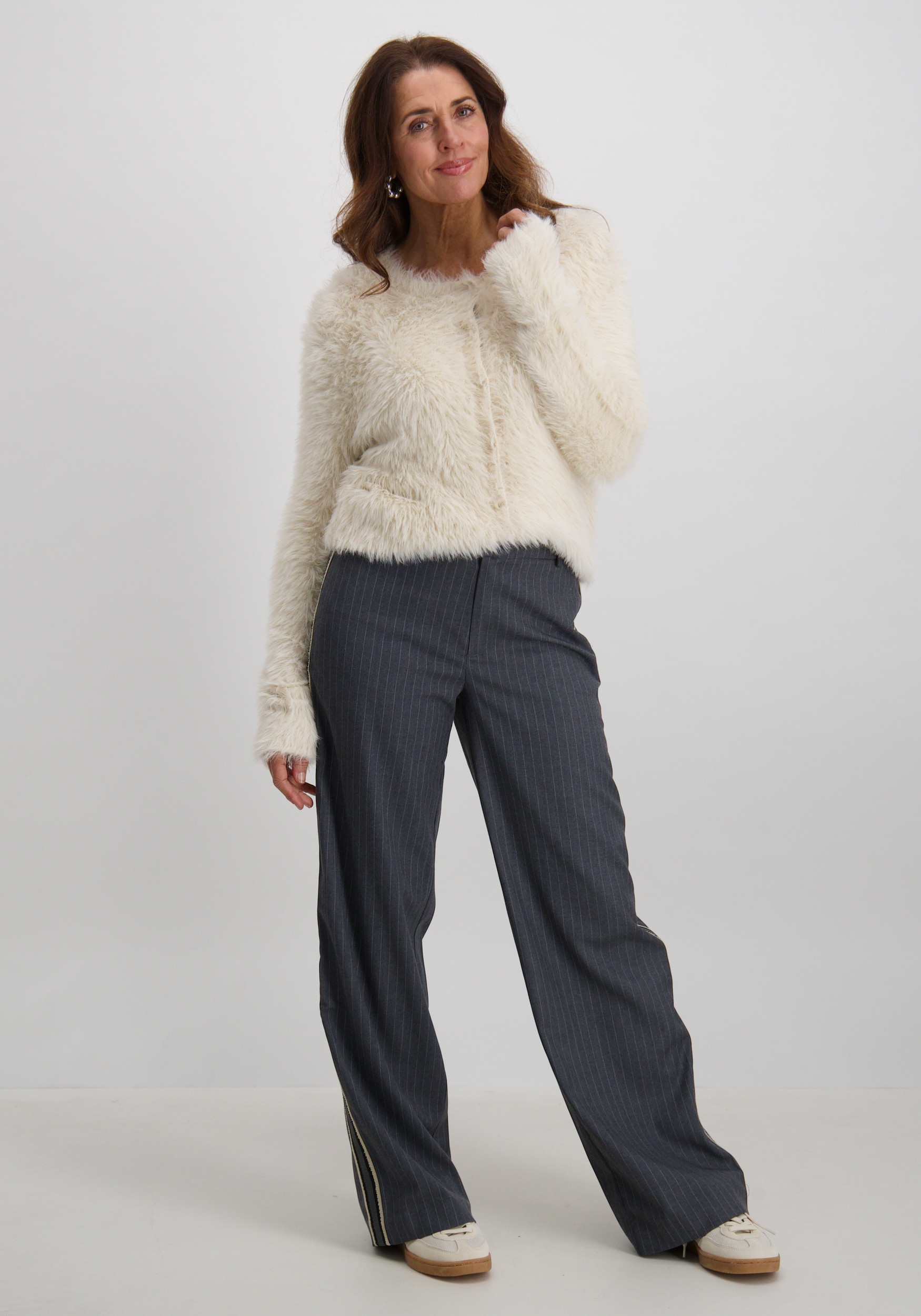 VERO MODA Vest Fluffy 10337471 Ecru