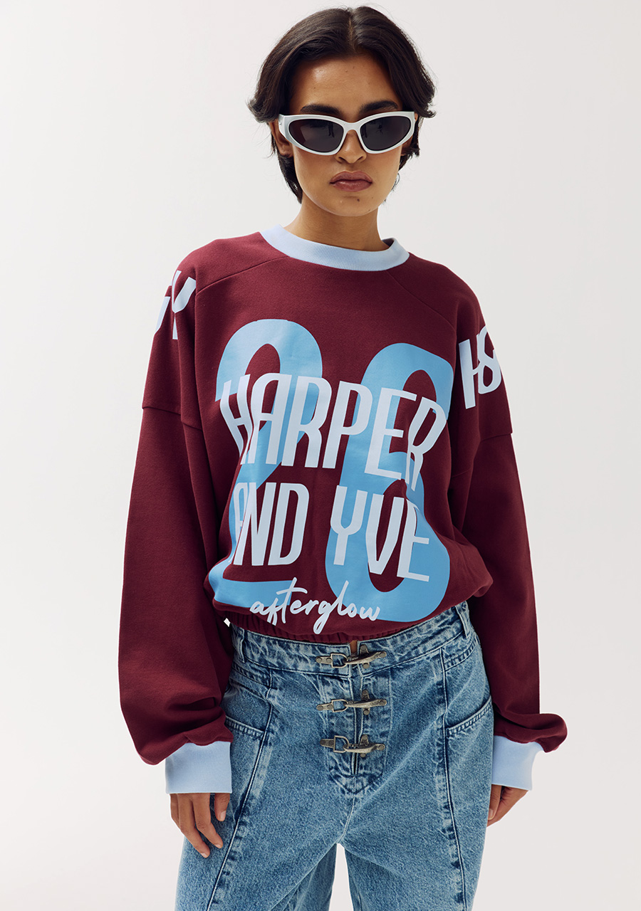 Harper & Yve Sweater Race DW6Y512 Bordeaux