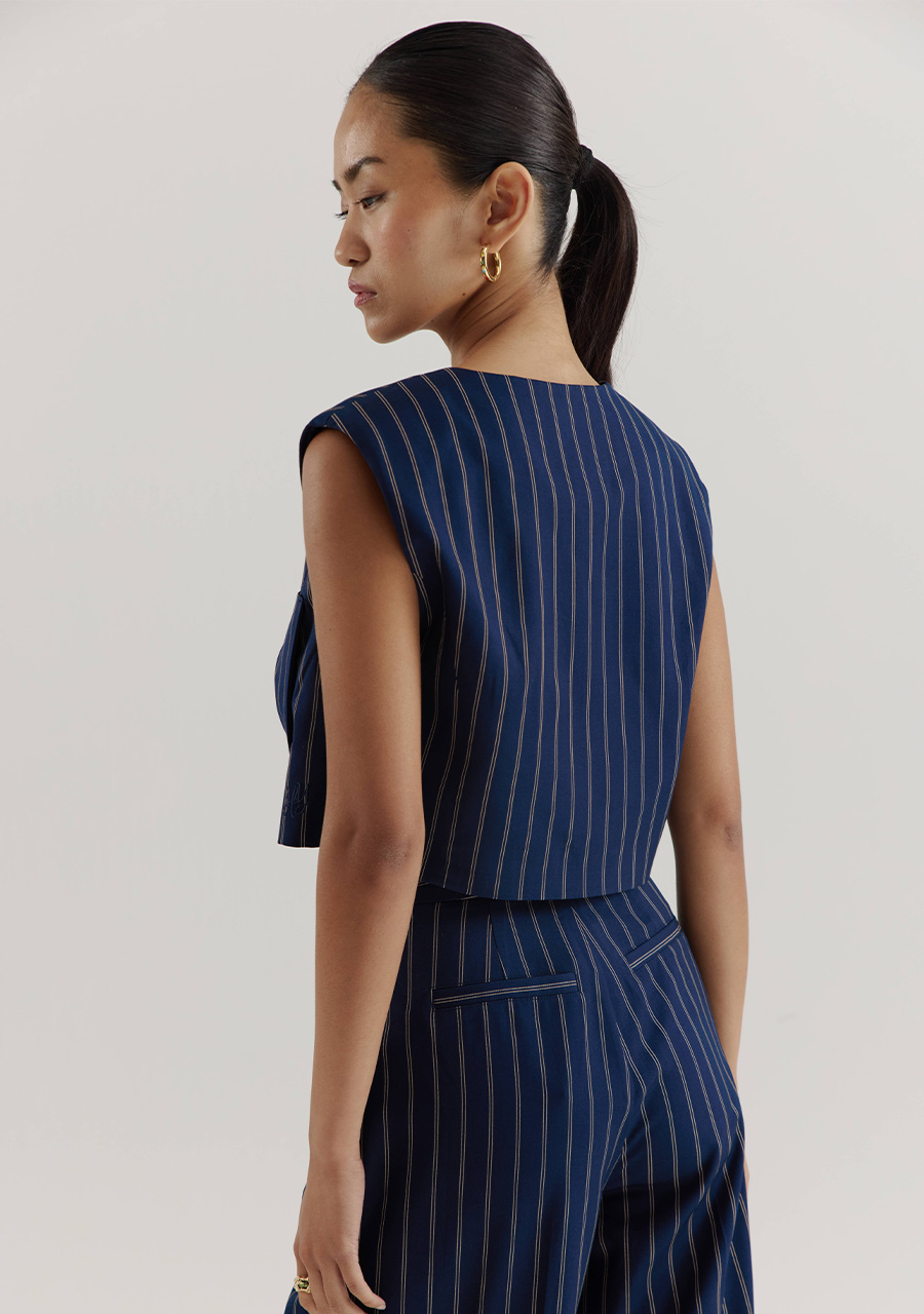 Harper & Yve Top Sabrina DW25N401 Donker blauw