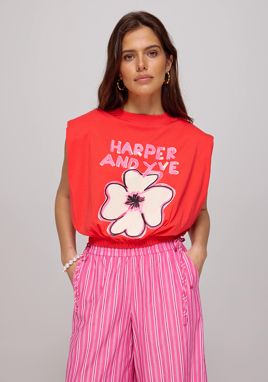 Harper & Yve Top Muscle HS25Y302 Rood