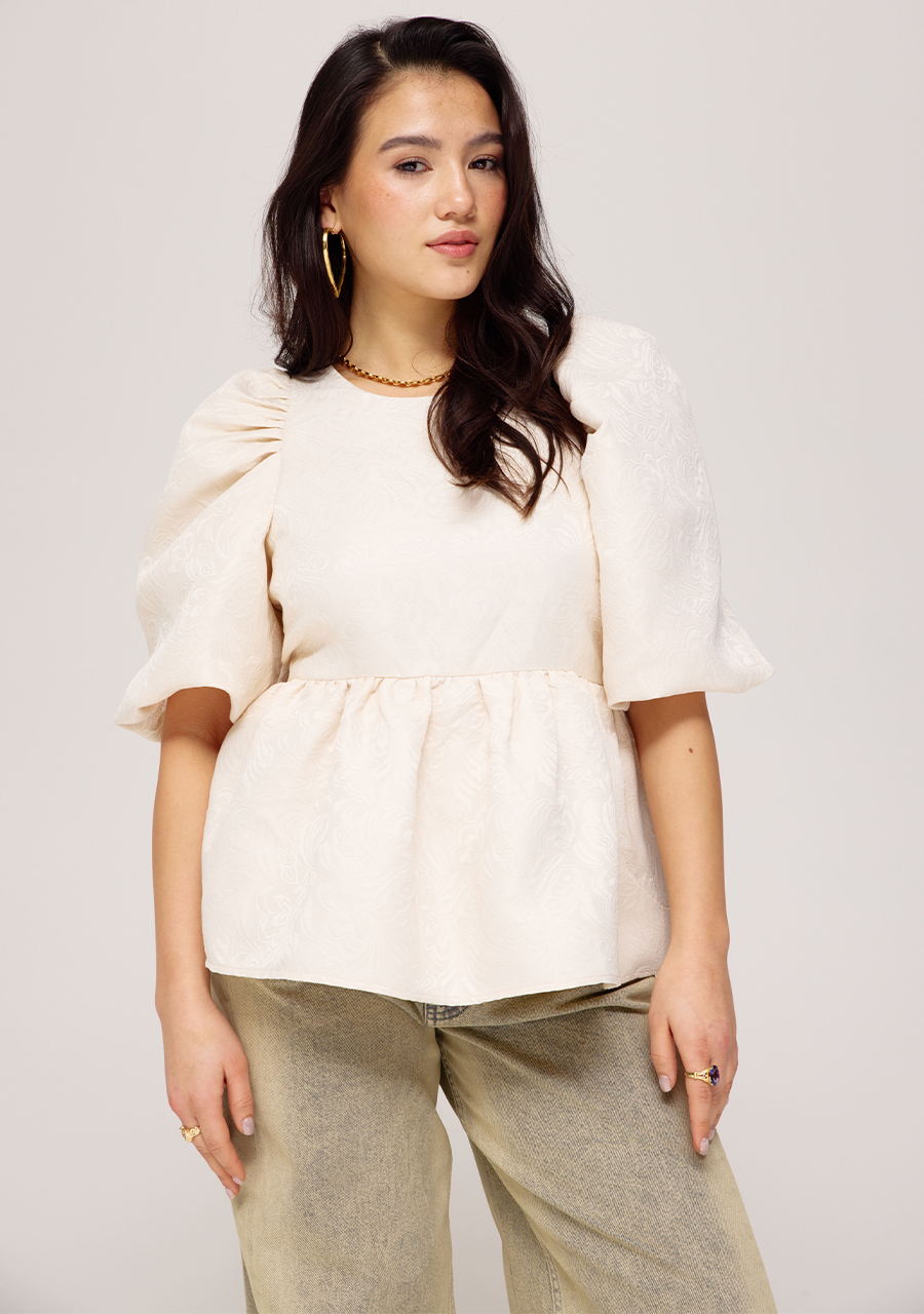 Harper & Yve Top Vivian SS25P607 Ecru