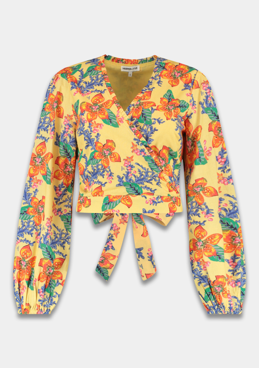 Harper & Yve Blouse Flora HS25C600 Geel