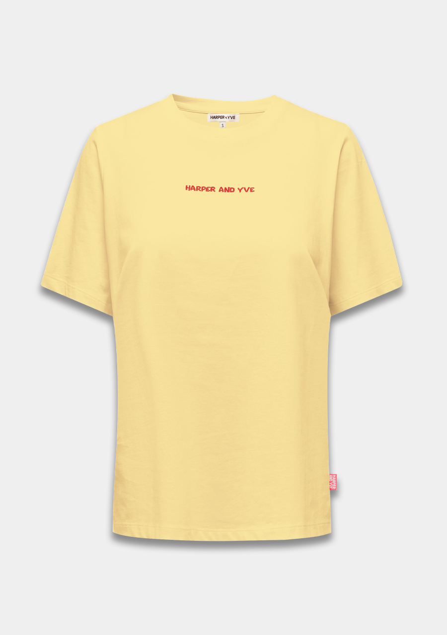 Harper & Yve T-shirt Guiltylist SS25Y306 Geel