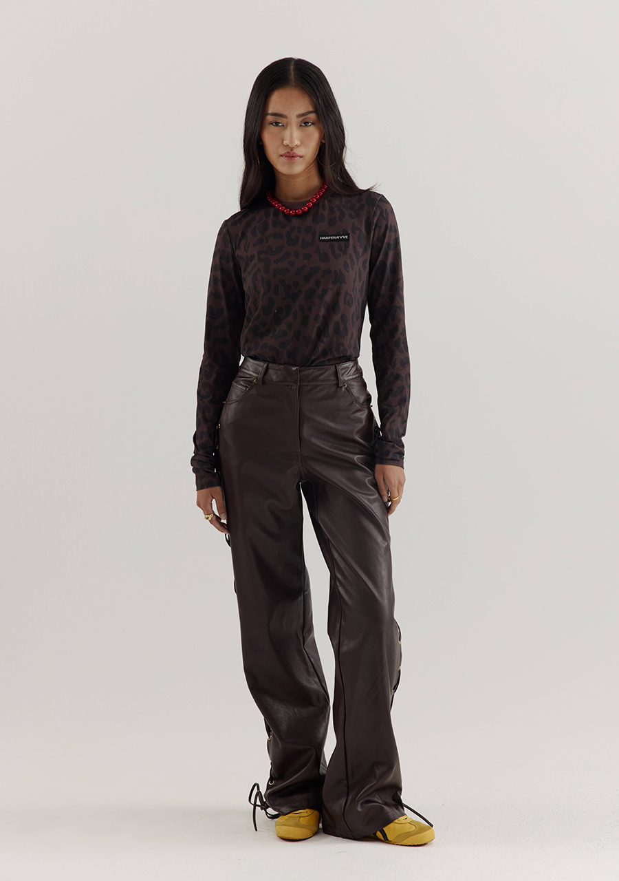 Harper & Yve Shirt Lolita AW25P501 Donker bruin