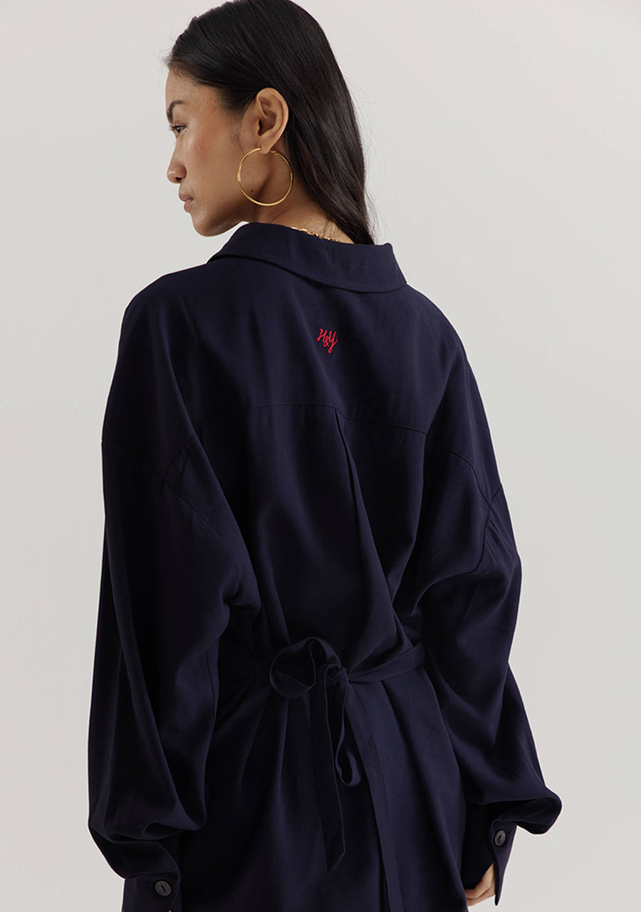 Harper & Yve Blouse HELENA AW25P600 Donker blauw