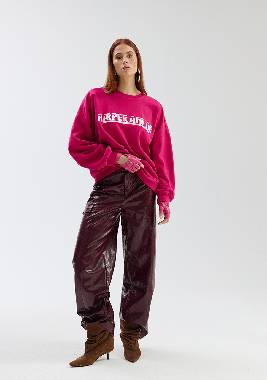 Harper & Yve Sweater Lex SS6Y503 Donker rose