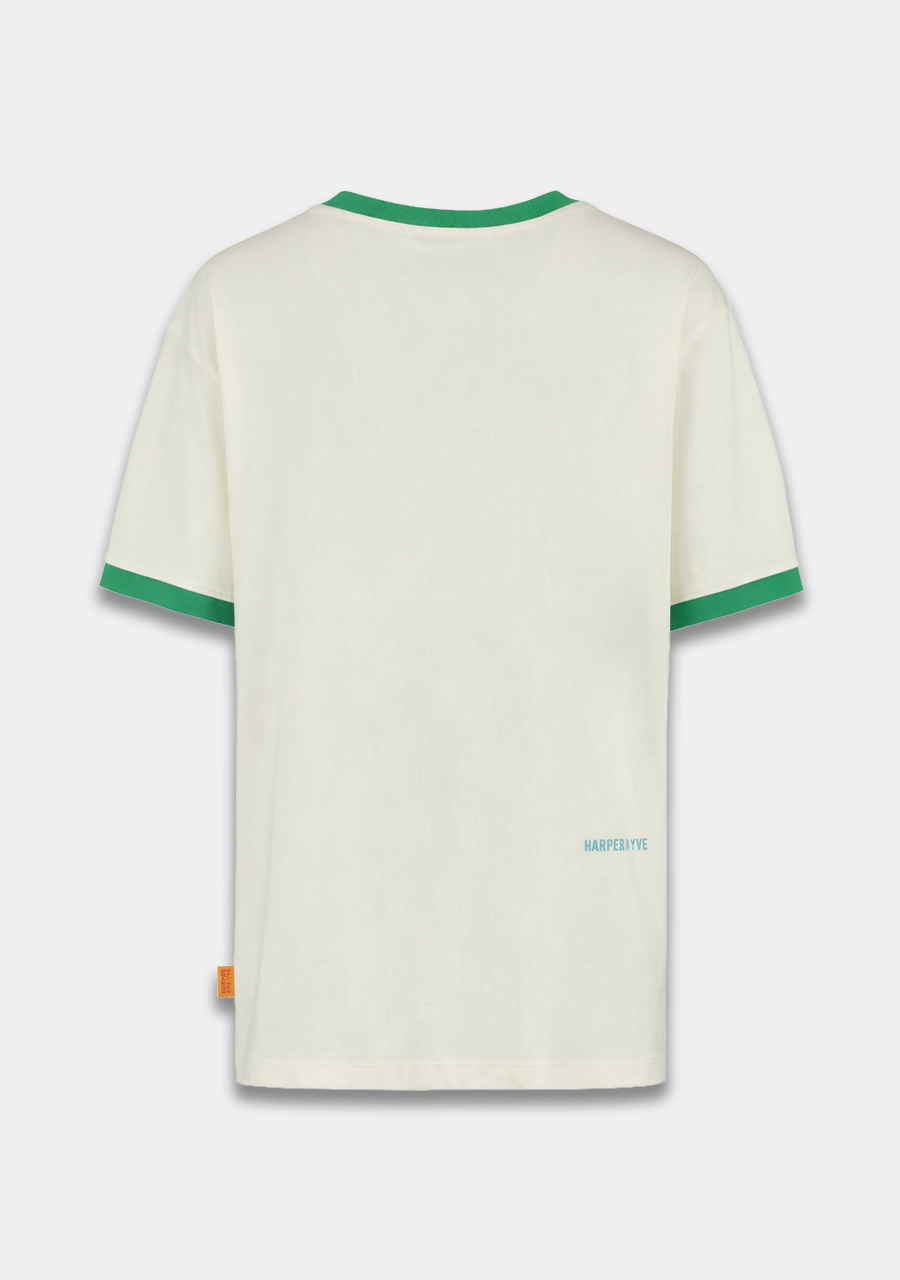 Harper & Yve T-shirt Latido HS6Y301 Wolwit-ecru