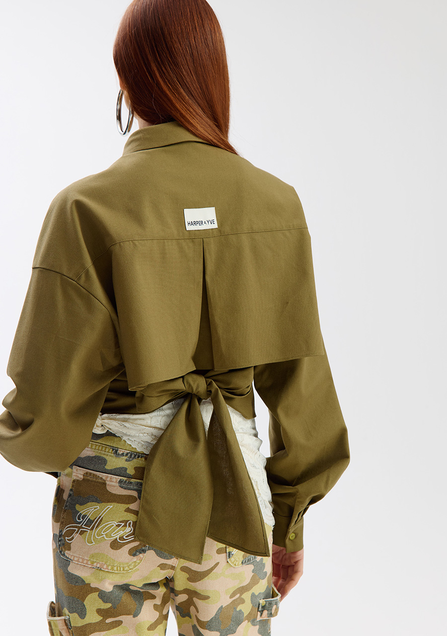 Harper & Yve Blouse Femke SS6P610 Midden groen