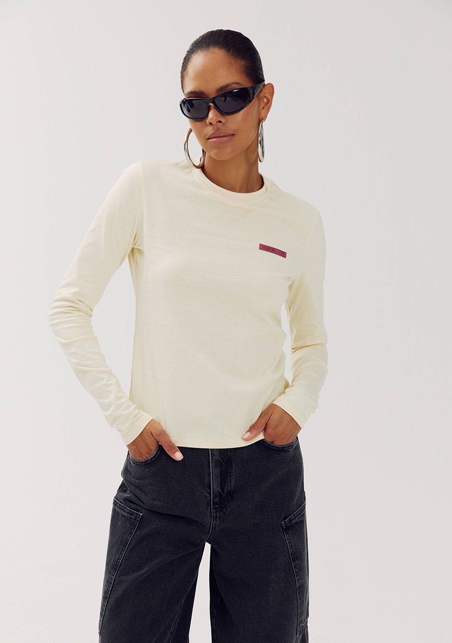 Harper & Yve T-shirt Lolita AW6P617 Licht geel