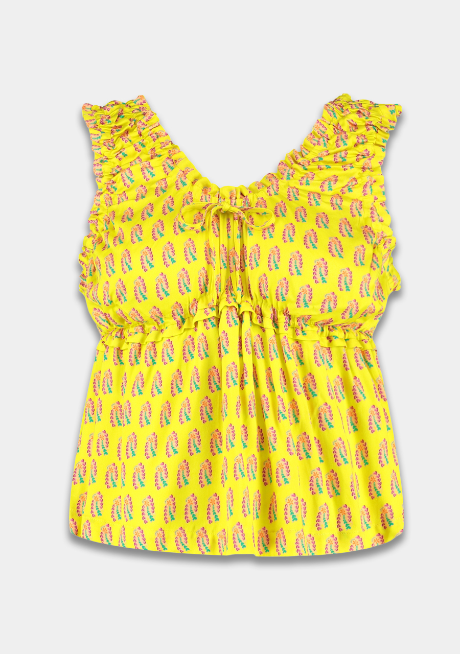 Harper & Yve Top Eileen HS25J404 Geel