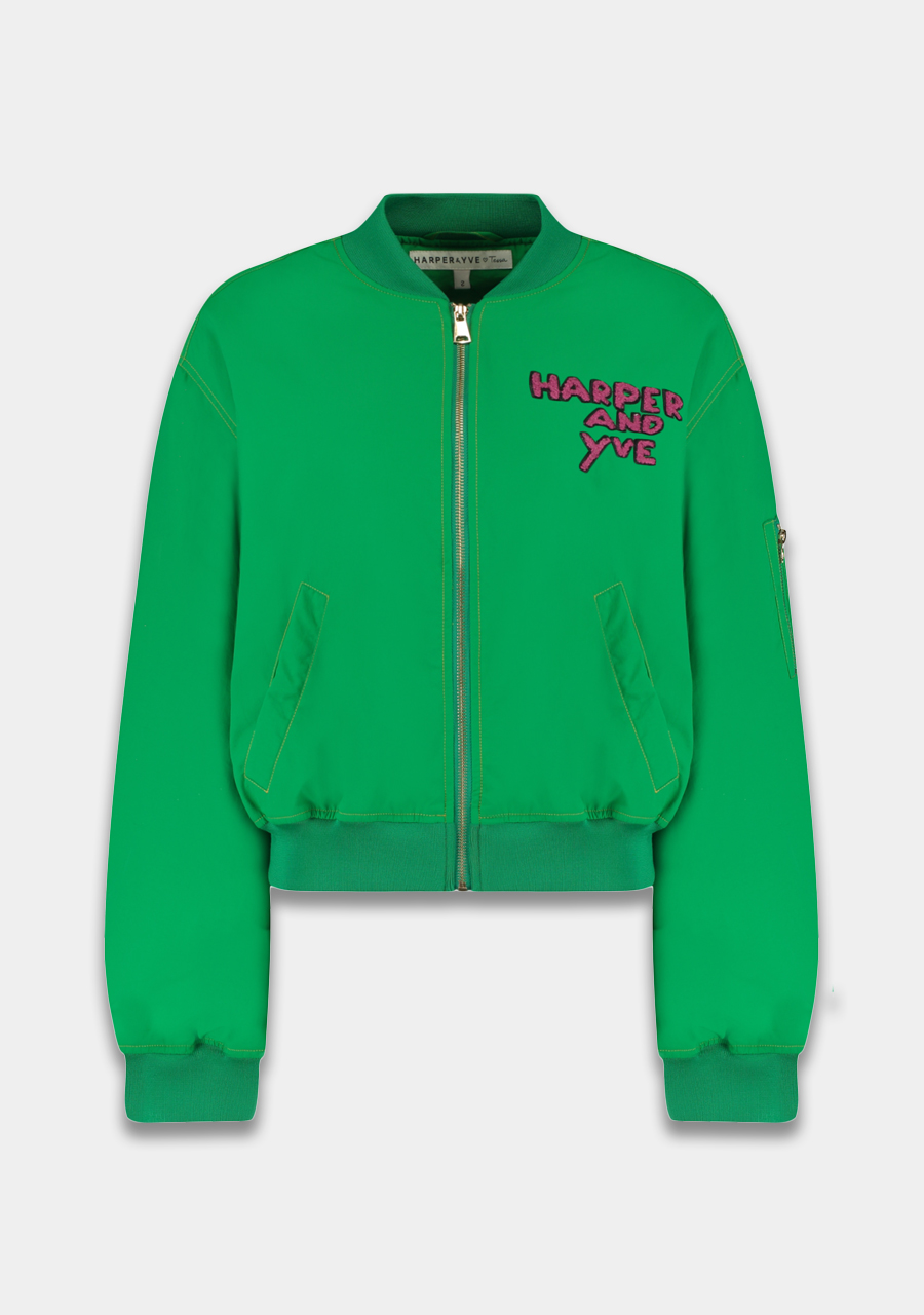 Harper & Yve Jacket Tessa HST25N200 Midden groen