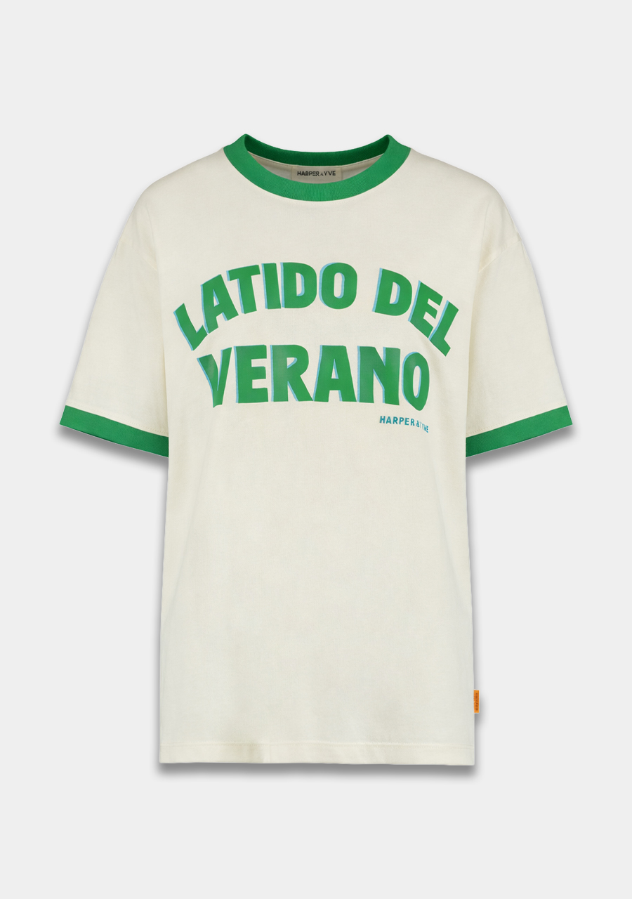 Harper & Yve T-shirt Latido HS6Y301 Wolwit-ecru