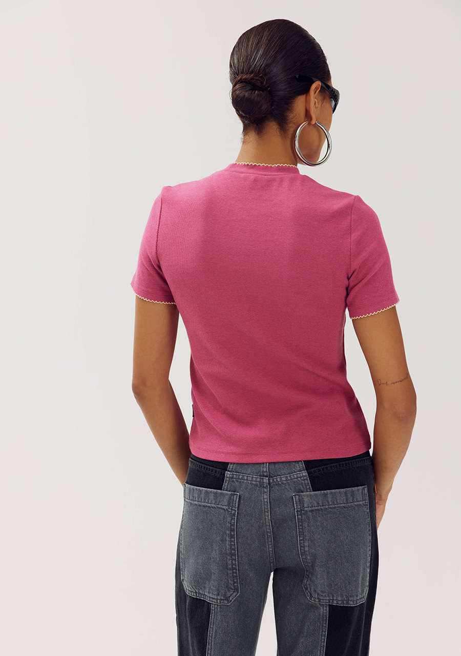 Harper & Yve Top Cammy AW6P400 Donker rose