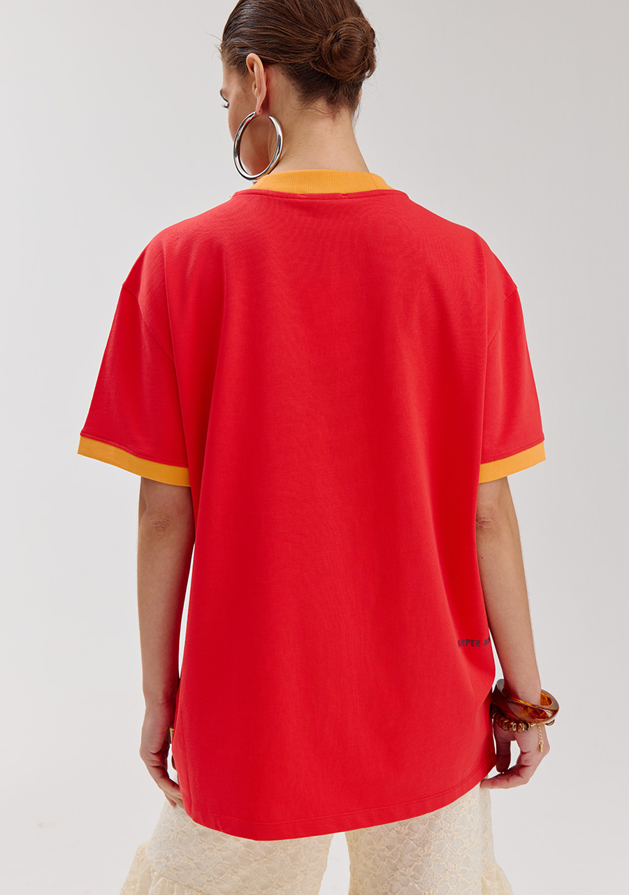 Harper & Yve Top Sol HS6Y302 Rood