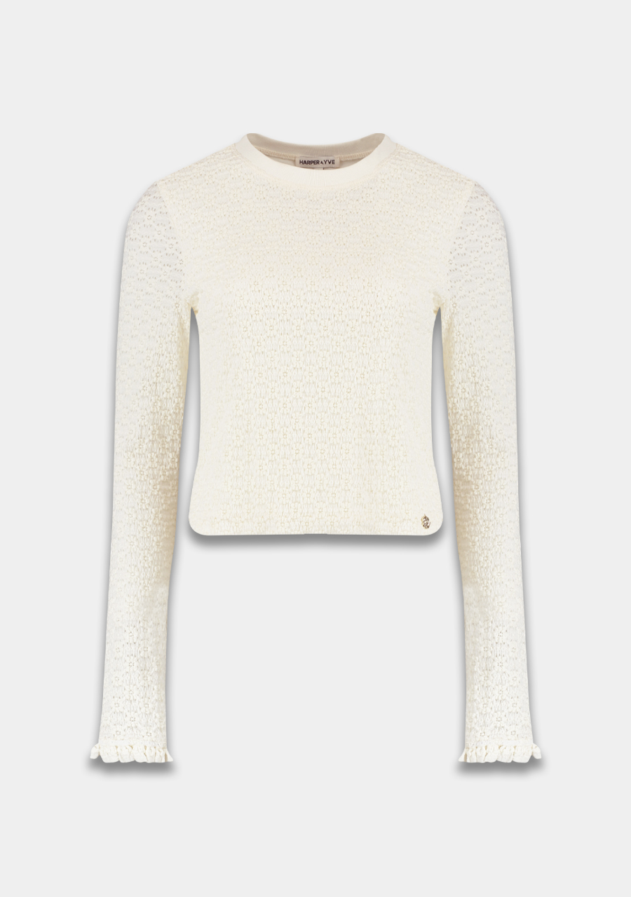 Harper & Yve Top Fenn SS25P605 Ecru
