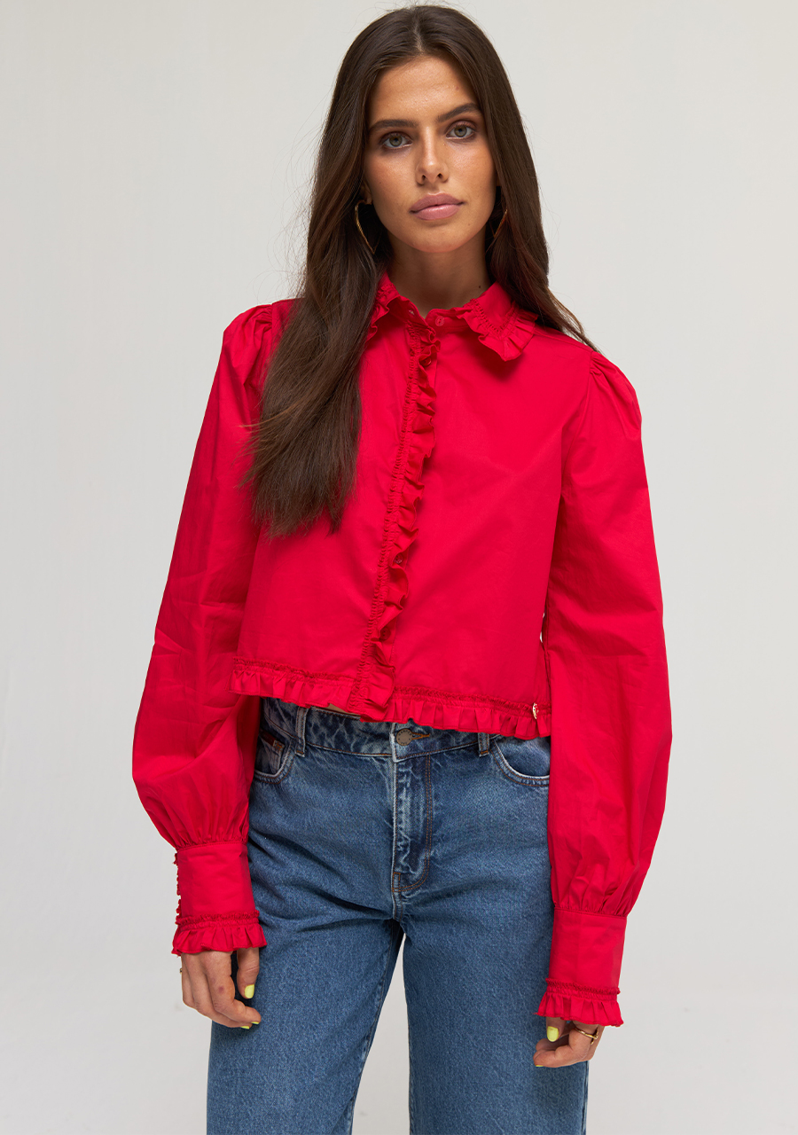 Harper & Yve Blouse Ellie DW24P608 Rood