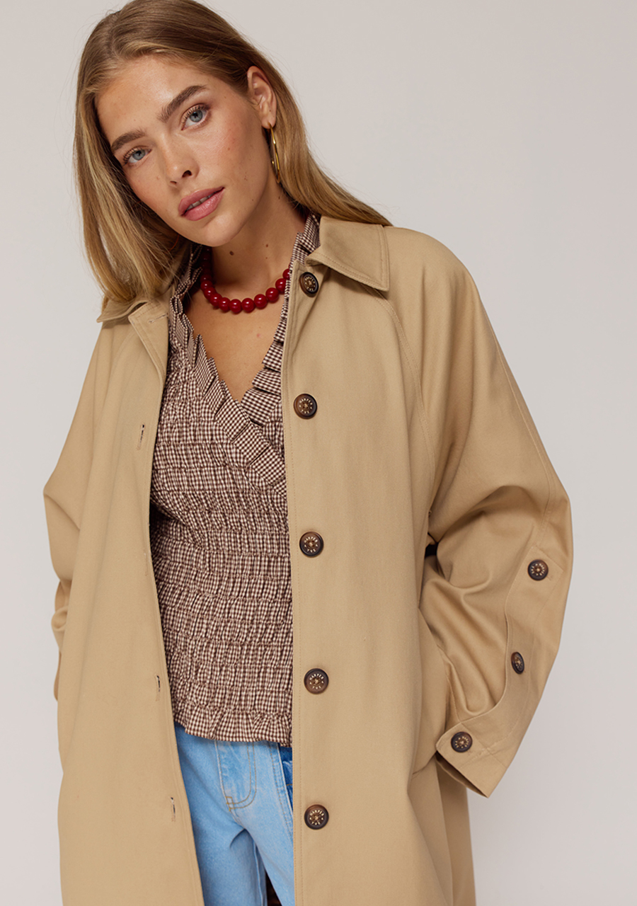 Harper & Yve Trenchcoat Tracy AW25N203 Beige