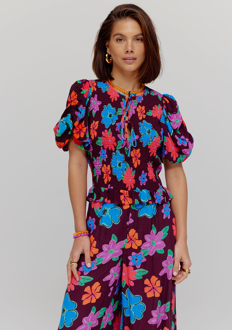 Harper & Yve Top Elin HS25J407 Bruin