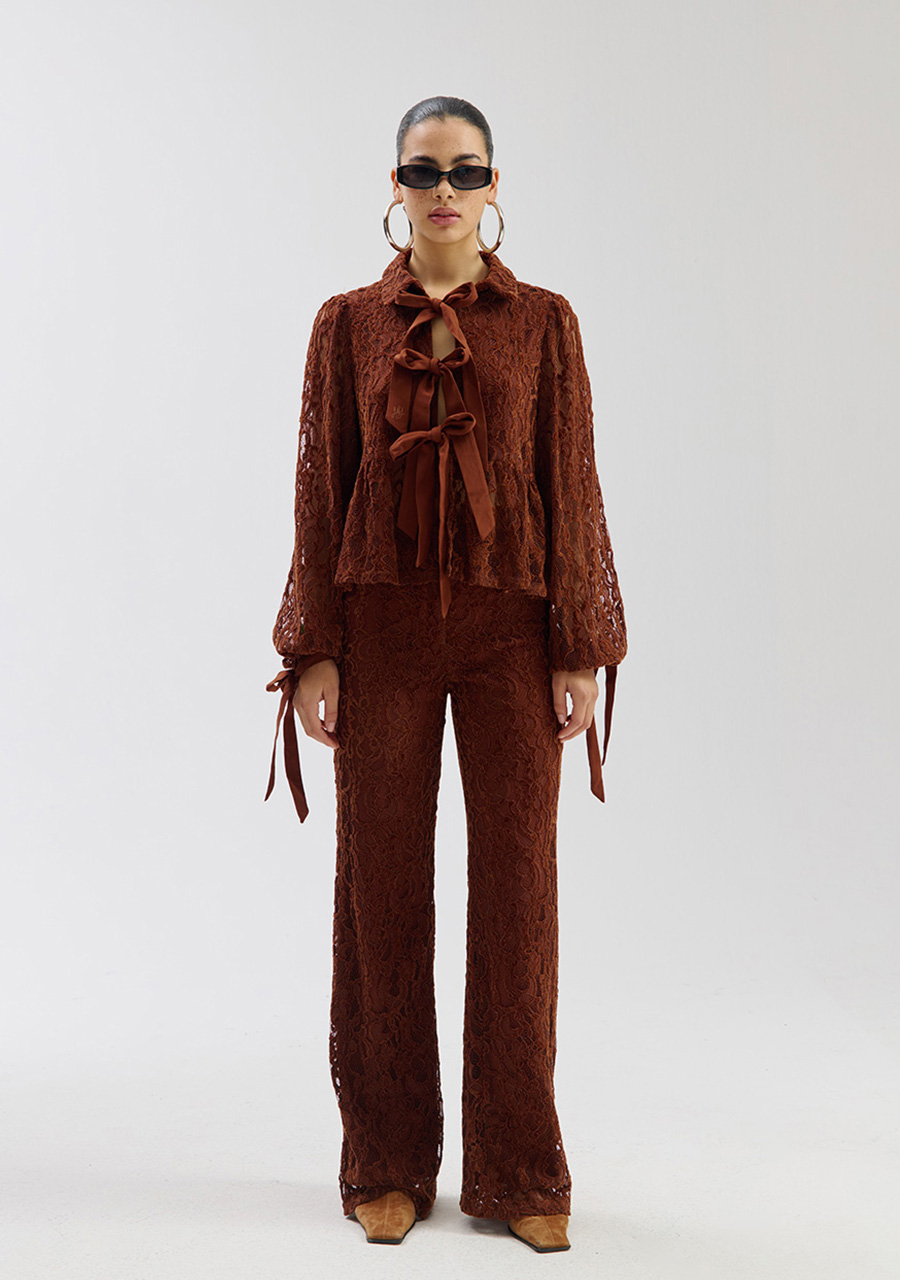 Harper & Yve Blouse Maral SS6P602 Bruin