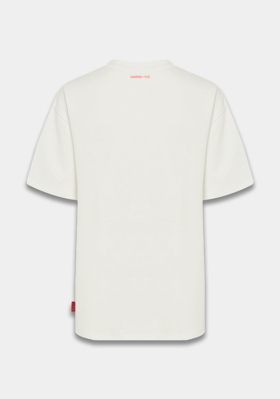 Harper & Yve T-shirt Ilovedrama AW25Y308 Ecru