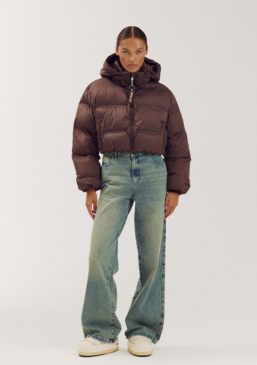 Harper & Yve Winterjas Indy AW6N226 Donker bruin