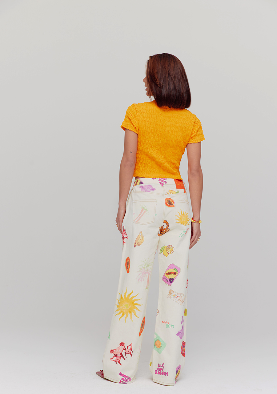 Harper & Yve Top Dolphin HST25Y301 Oranje