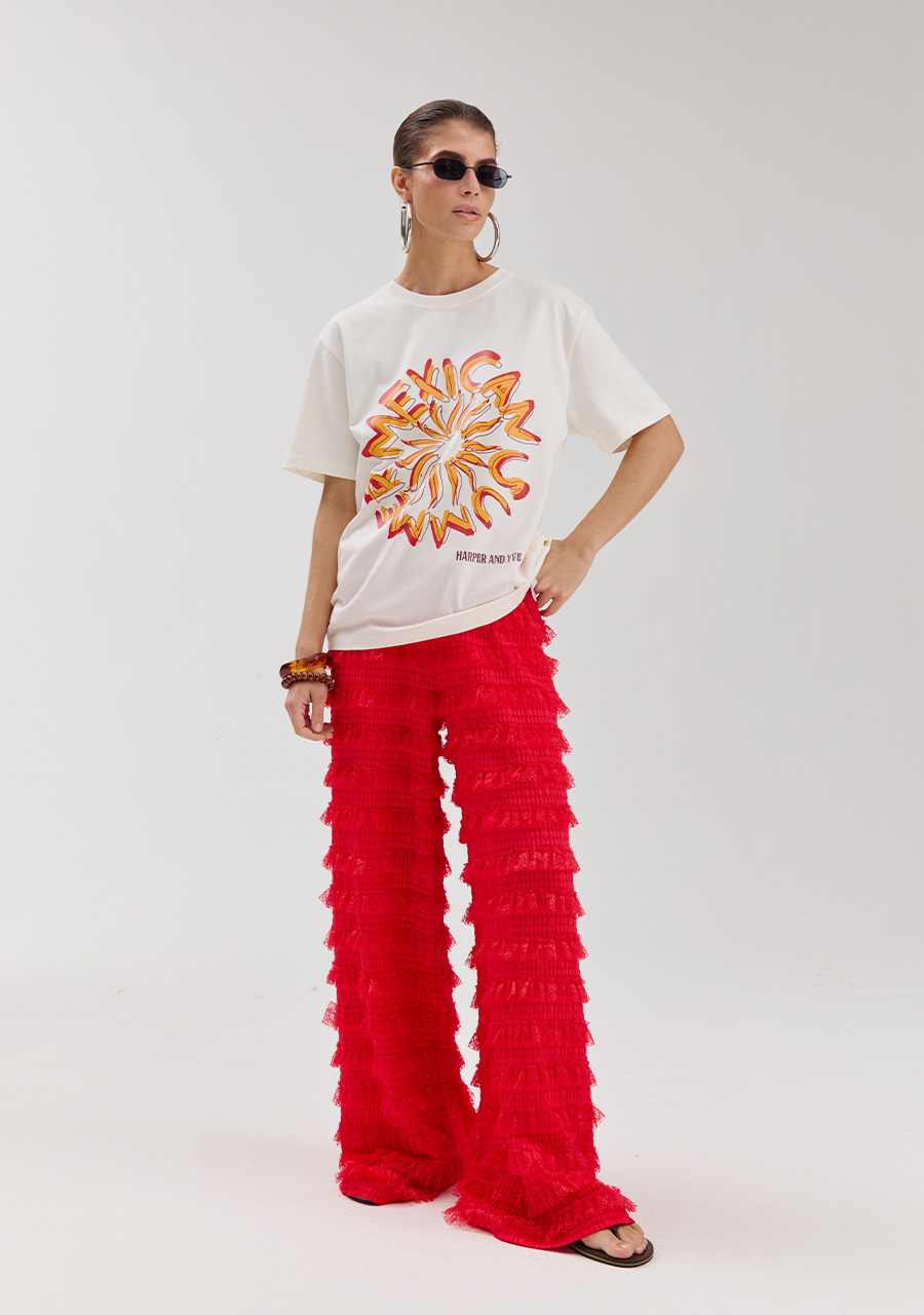 Harper & Yve Broek Lo HS6P106 Rood