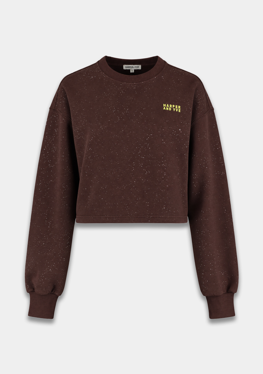 Harper & Yve Sweater Darcy DW6P504 Donker bruin