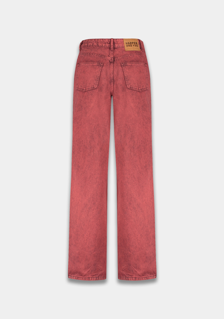Harper & Yve Jeans Yve AW25D100 Steenrood