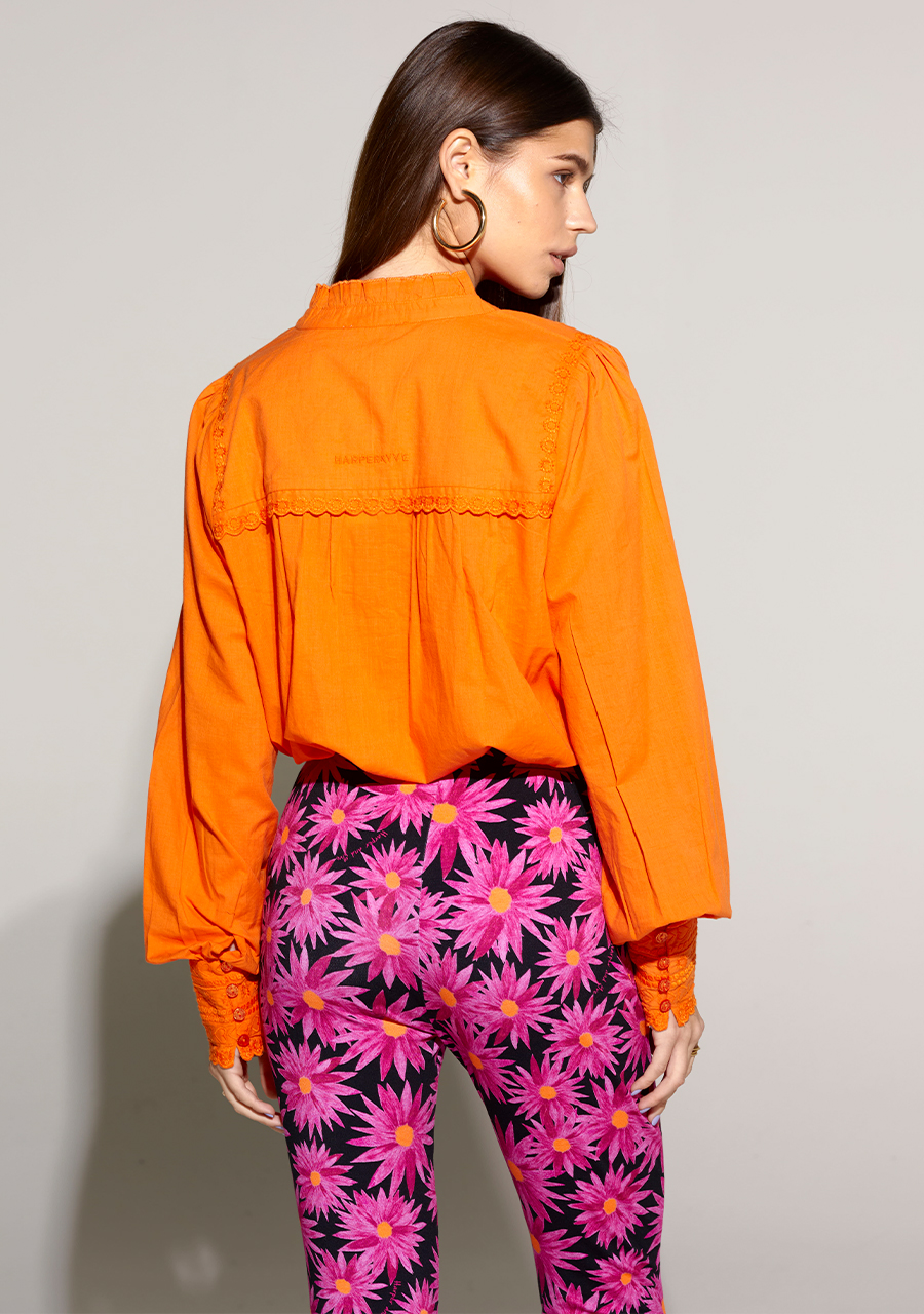 Harper & Yve Blouse Yasmin SS24A601 Oranje Harper & Yve Blouse Yasmin SS24A601 Oranje