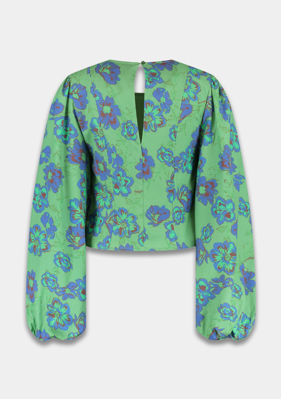 Harper & Yve Blouse Floor AW25C601 Groen Harper & Yve Blouse Floor AW25C601 Groen