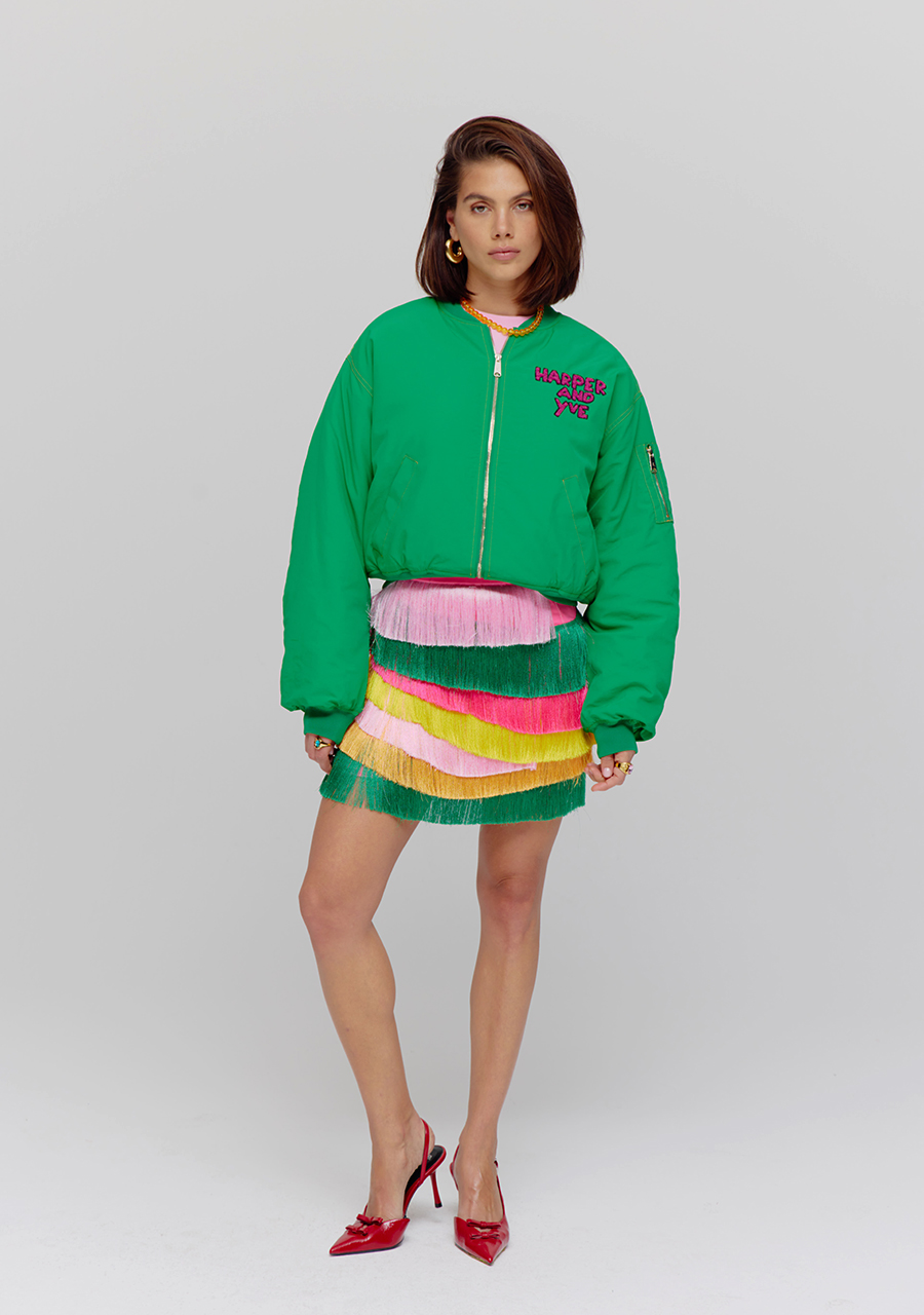 Harper & Yve Jacket Tessa HST25N200 Midden groen