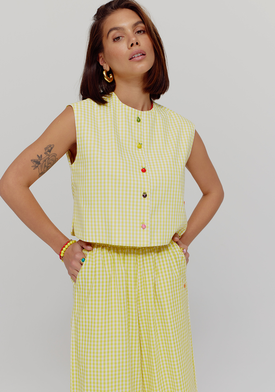 Harper & Yve Broek Charlie HST25P100 Geel