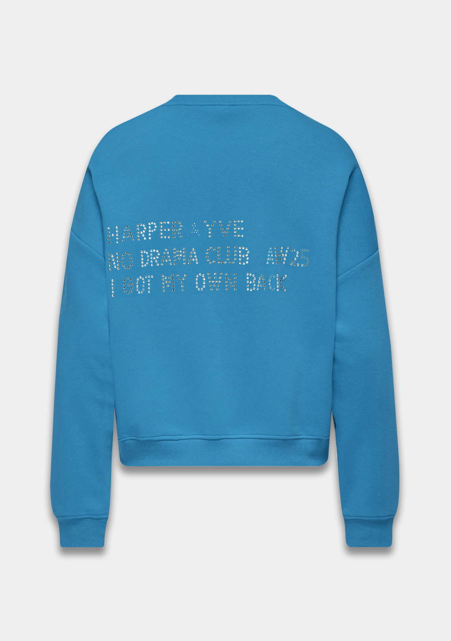 Harper & Yve Sweater Rhinestone AW25Y511 Blauw