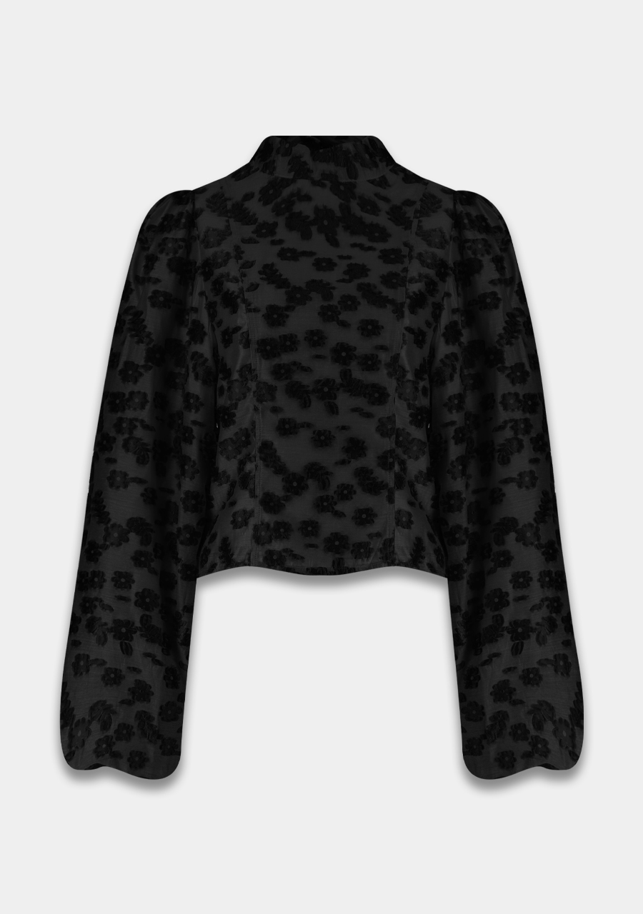 Harper & Yve Blouse Floor DW24P610 Zwart