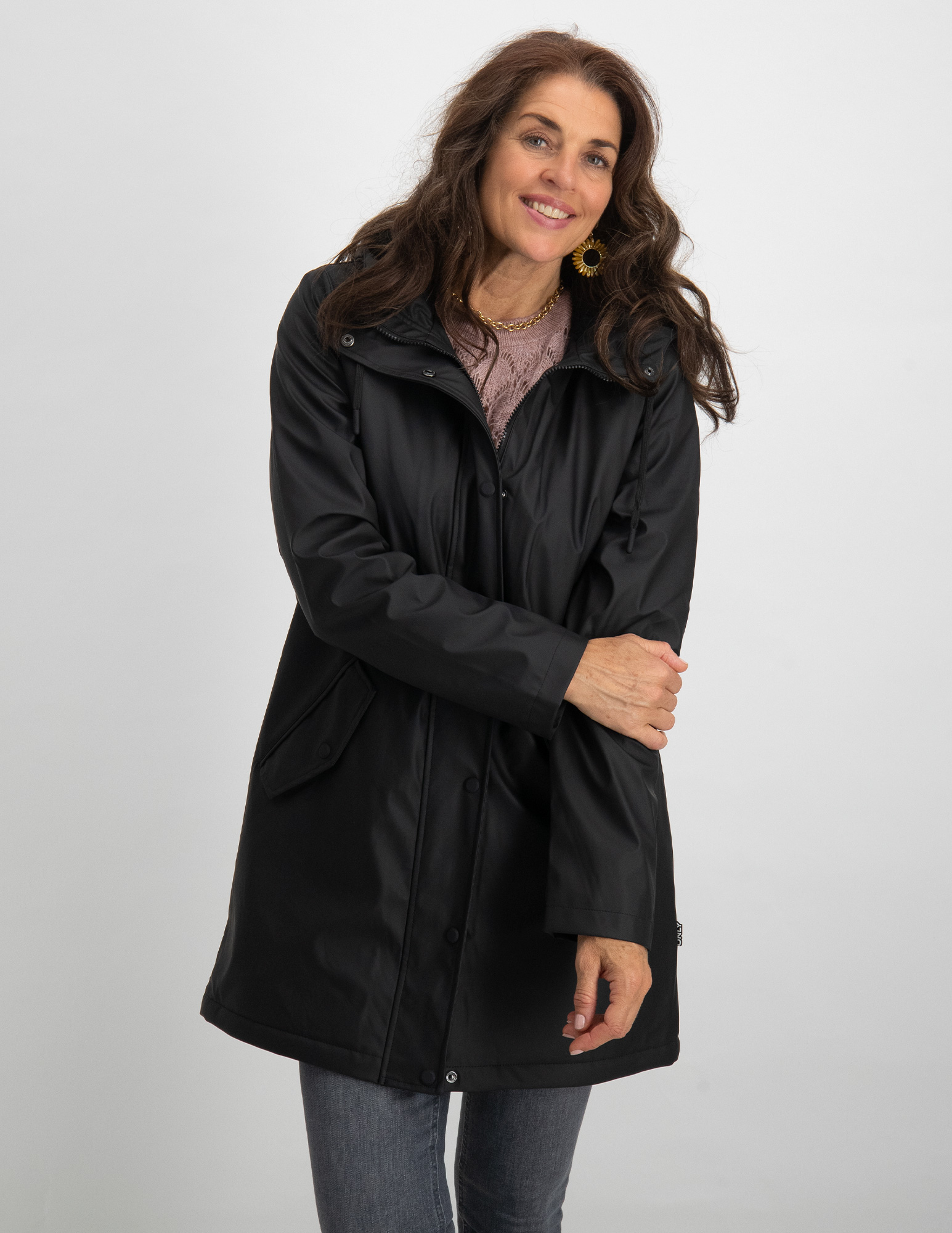 Only Regenjas Sally 15206116 Zwart