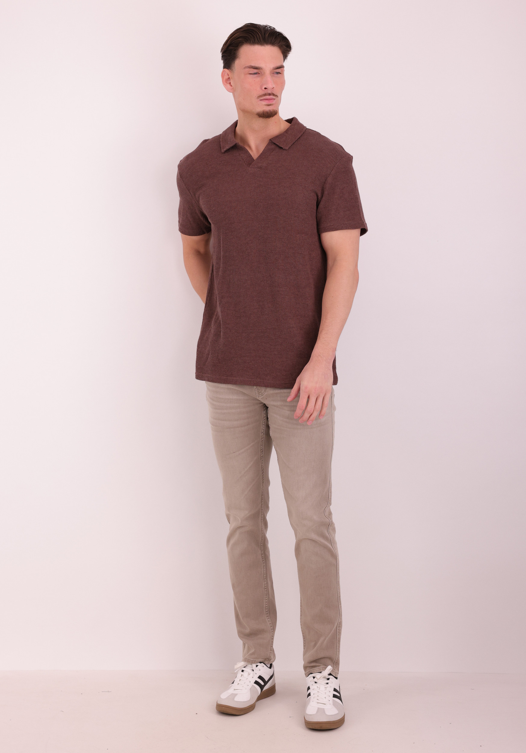 ONLY & SONS Polo Conley 22039624 Donker bruin
