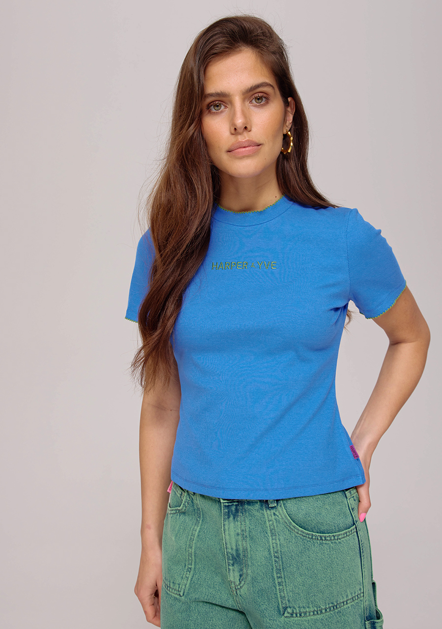 Harper & Yve Top Cammy AW25P400 Blauw