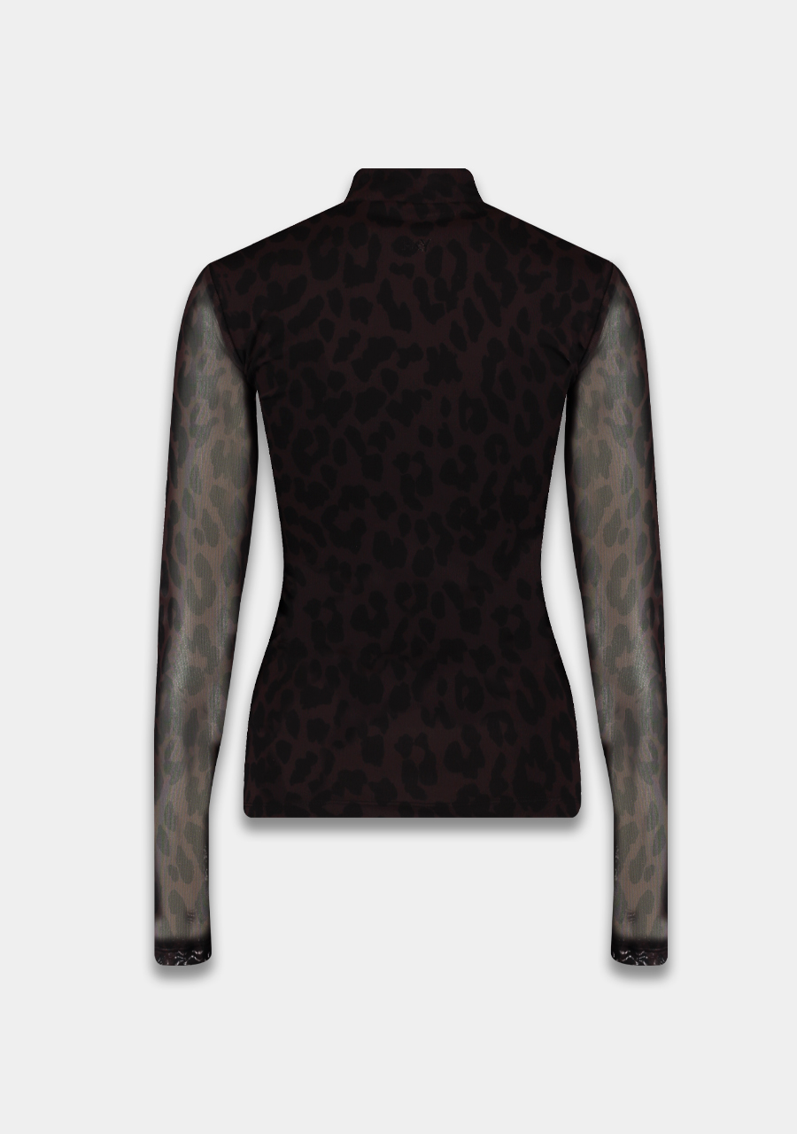 Harper & Yve Top Jane AW25T507 Donker bruin