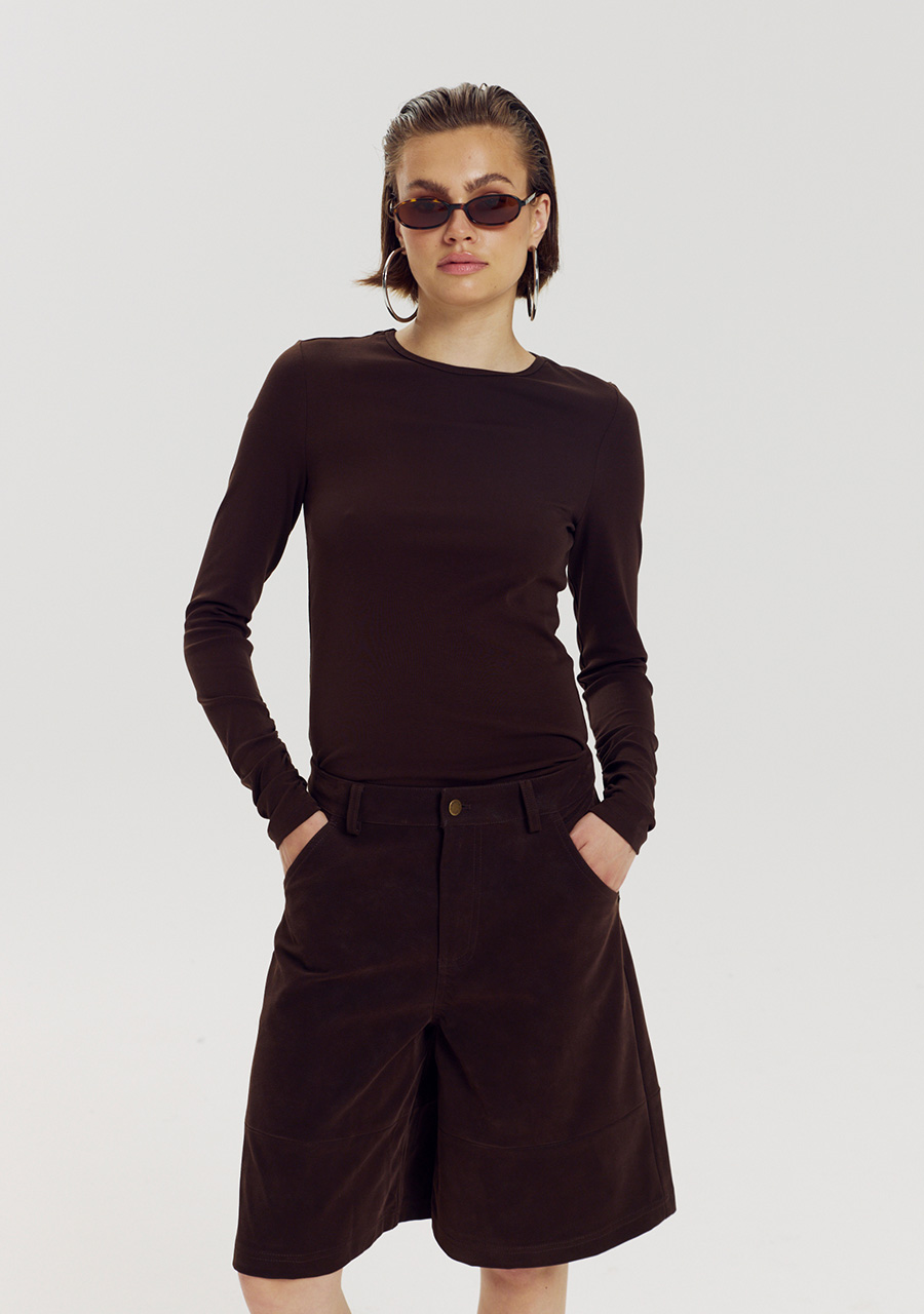 Harper & Yve Top Jason AW6P620 Donker bruin