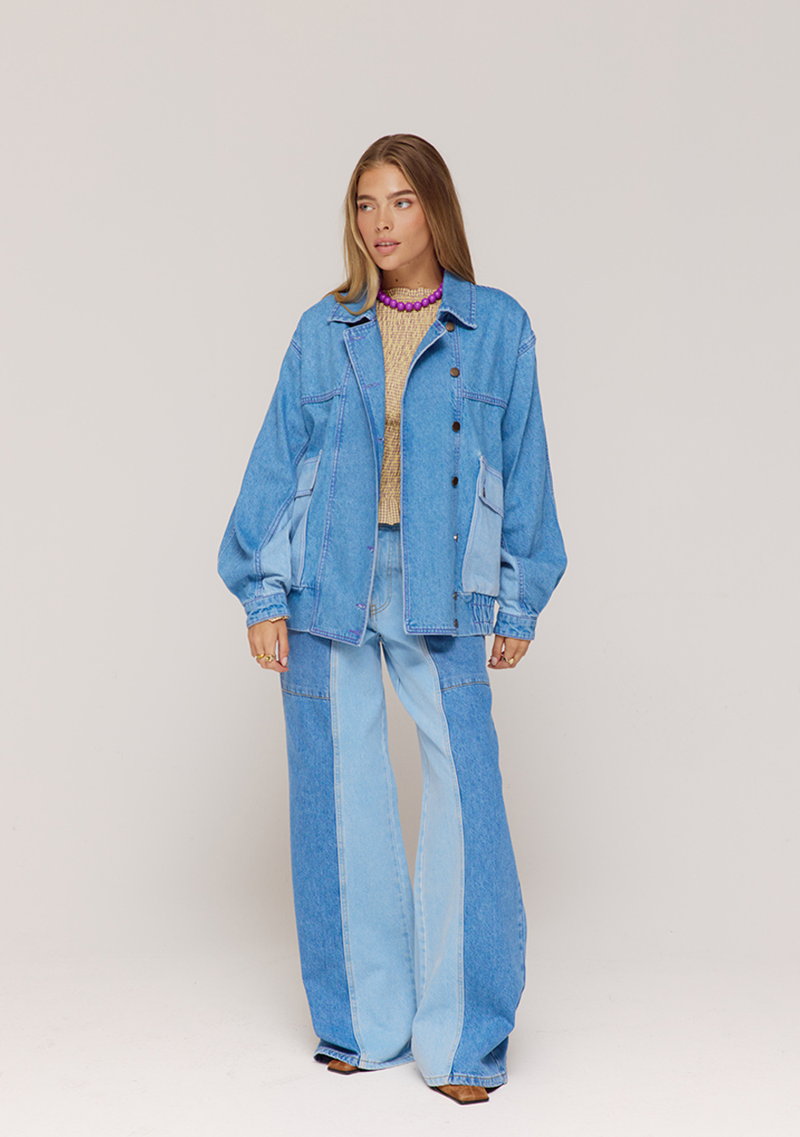 Harper & Yve Jacket Warner AW25D200 Blauw