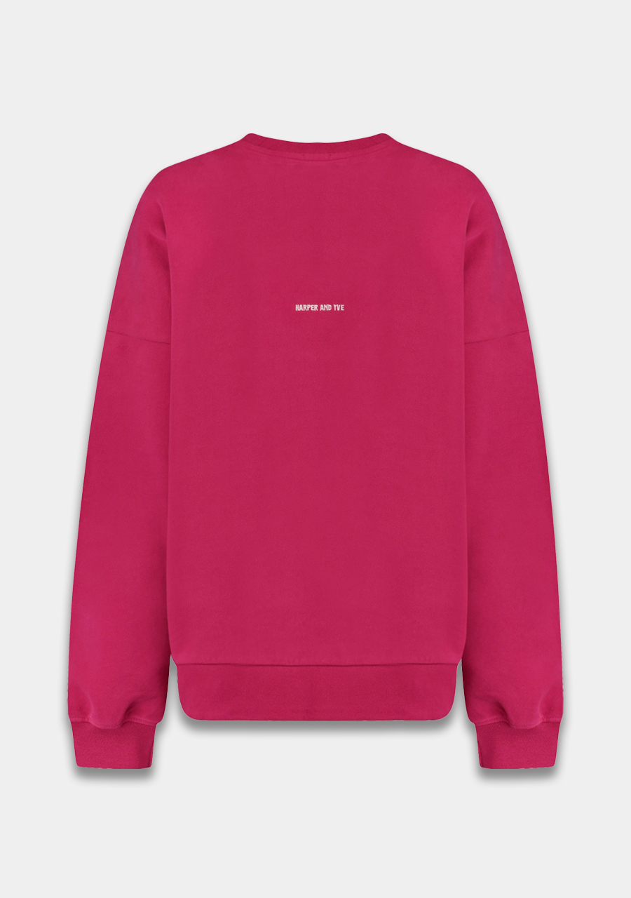 Harper & Yve Sweater Lex SS6Y503 Donker rose