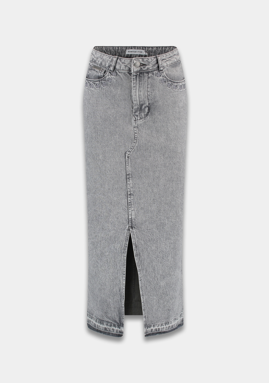 Harper & Yve Spijkerrok Yve SS24X000 Grijs