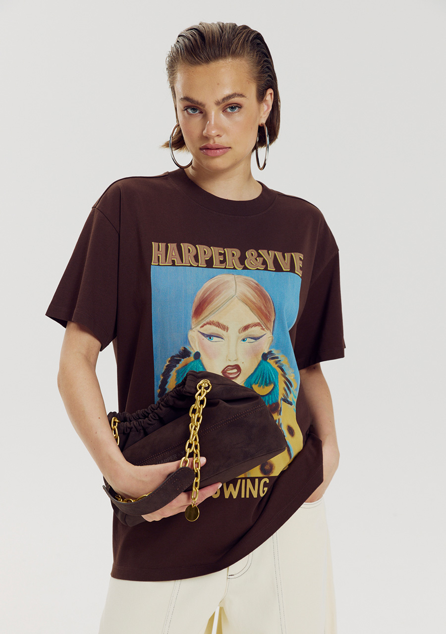 Harper & Yve Tas Otis AW6PXACC06 Donker bruin